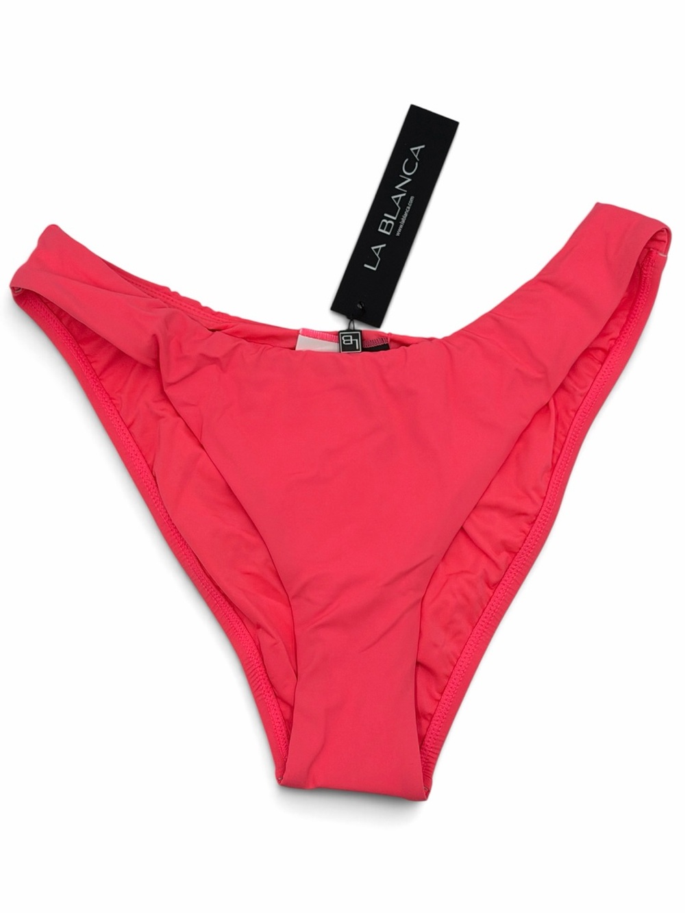La Blanca Women's Island Goddess Scoop Ruched Bikini Swim Bottom Size 12